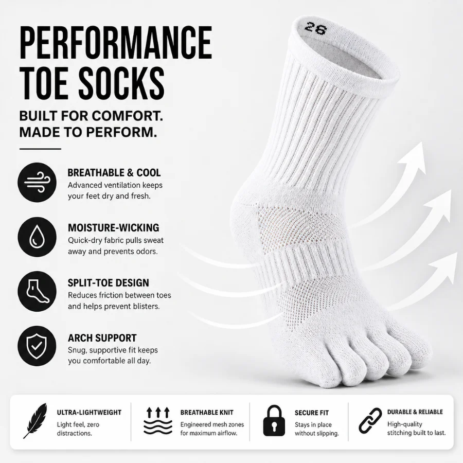 RUNNR ToeFlex Performance Socks - Image 2